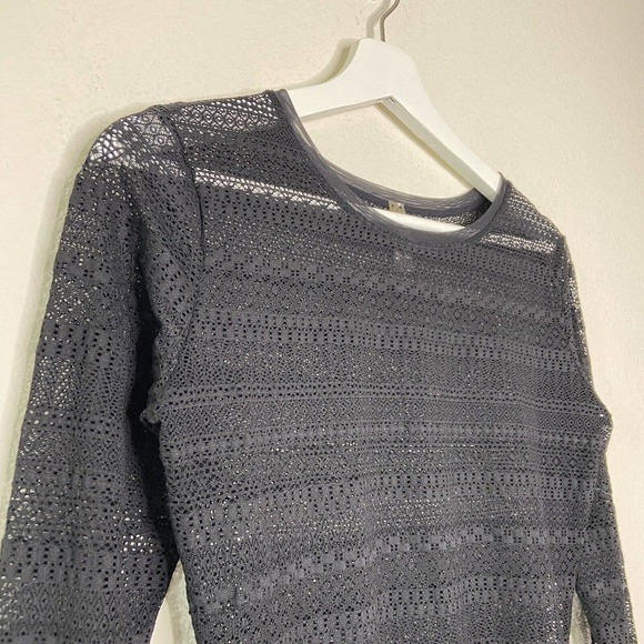 Love Stories Mesh Lace Long Sleeved Bodysuit Sz M - Picture 2 of 8